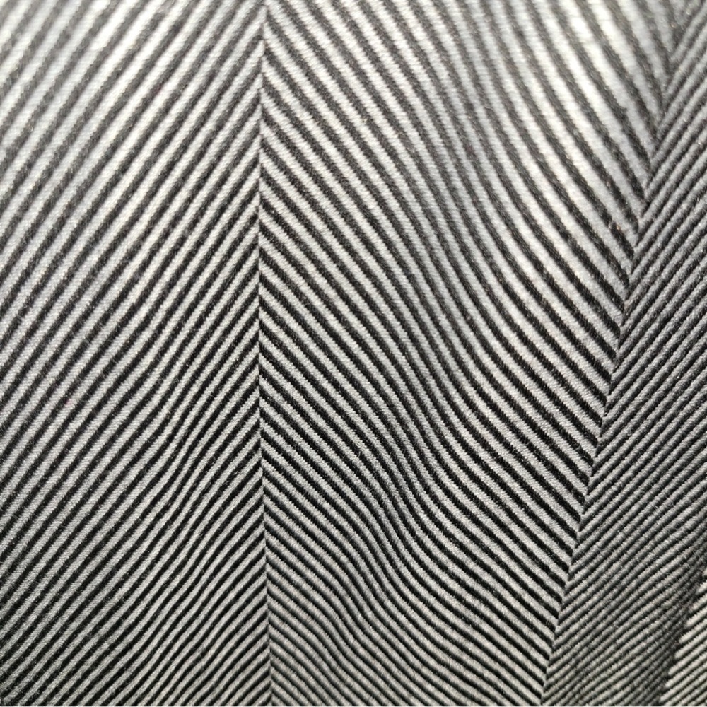 Anthropologie Cartonnier Wide Leg Black/Gray  Tweed Herring Bone Jumpsuit SZ M - Picture 3 of 11